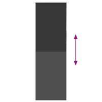 Rolgordijn verduisterend 70x230cm stofbreedte 65,7 cm polyester - thumbnail