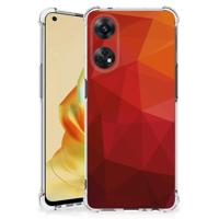 Shockproof Case voor OPPO Reno8 T 4G Polygon Red - thumbnail