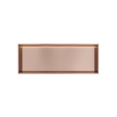 Hotbath &MORE Inbouwnis 30x80x10cm met LED IP44 Geborsteld Koper PVD Hotbath &MORE Inbouwnis 30x80x10cm met LED IP44 Geborsteld Koper PVD