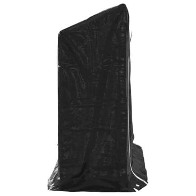 VidaXL Haardhoutrek met regenhoes 200,5x41x110,5 cm staal