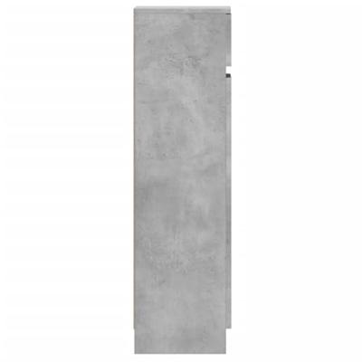 Schoenenkast 100,5x28x100 cm bewerkt hout betongrijs