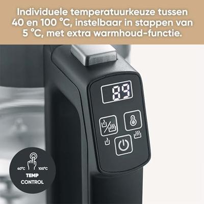 Severin WK 3458 Waterkoker Snoerloos, BPA-vrij Aantal/Volume: 0.5 l RVS, Zwart