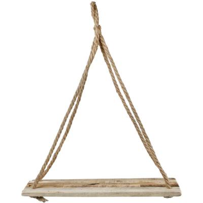 Wandplank met touw 60x25cm