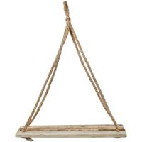 Wandplank met touw 60x25cm - thumbnail