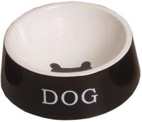 Hondeneetbak steen zwart/wit 20 cm Eet-en-drinkbakken-hond Gebr. de Boon - Gebr de boon - thumbnail