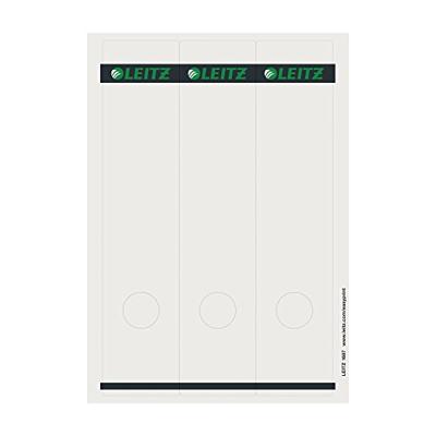 Leitz rugetiketten, voor serie 1080, ft 6,1 x 28,5 cm, pak van 75 stuks, wit