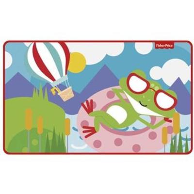 Fisher Price vloerkleed fleece kikker 75 x 45 cm multicolor