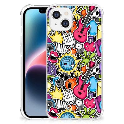 Apple iPhone 14 Plus Anti Shock Bumper Case Punk Rock Apple iPhone 14 Plus Anti Shock Bumper Case Punk Rock