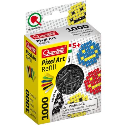 Quercetti Pixel Art aanvuldoos zwart diameter 4 mm 1000 delig
