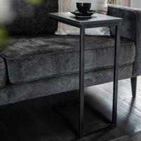 By-Boo Laptoptafel 'Edge' Marmer, kleur zwart - thumbnail