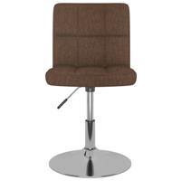 Eetkamerstoelen draaibaar 6 st stof bruin - thumbnail