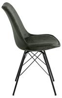 Bendt Eetkamerstoel 'Liva' Velvet, kleur Forest Green - thumbnail