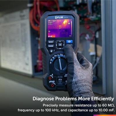 FLIR DM286 Multimeter Geïntegreerde warmtebeeldcamera CAT III 1000 V, CAT IV 600 V Weergave (counts): 6000 FLIR DM286 Multimeter Geïntegreerde warmtebeeldcamera CAT III 1000 V, CAT IV 600 V Weergave (counts): 6000