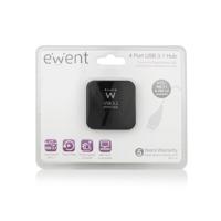Ewent Ew1134 4-Poorts Usb 3.1 Gen1 (Usb 3.0) Hub, Zwart - thumbnail