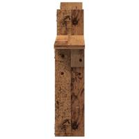 Wandschappen 2 st 50x12x50 cm bewerkt hout oud houtkleurig - thumbnail