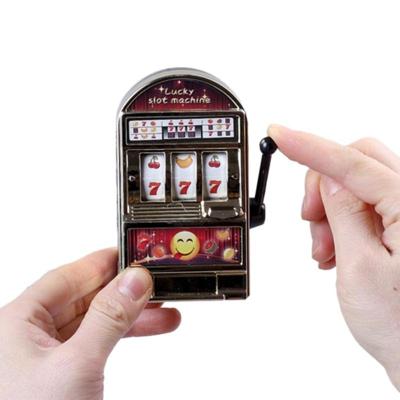 Mini slotmachine Toy draaibare Stress Reliever kinderen partij Jackpot grappige grappen Play Toy willekeurige kleur
