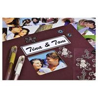 Hama Spiraalalbum Fine Art 36x32 Cm 50 Witte Pagina&apos;s Bordeaux - thumbnail