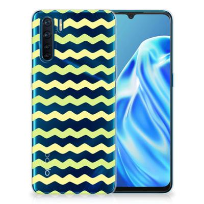 OPPO A91 | TPU bumper | Waves Yellow OPPO A91 | TPU bumper | Waves Yellow