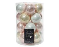 Kerstbal glas d6 cm roze 20st kerst A Decoris - Decoris - thumbnail