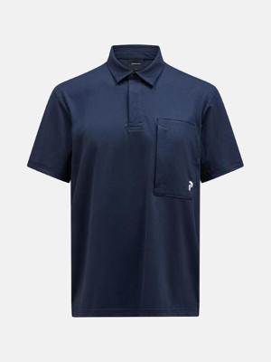 Peak Performance Pocket Golf Polo Heren Salute Blue S