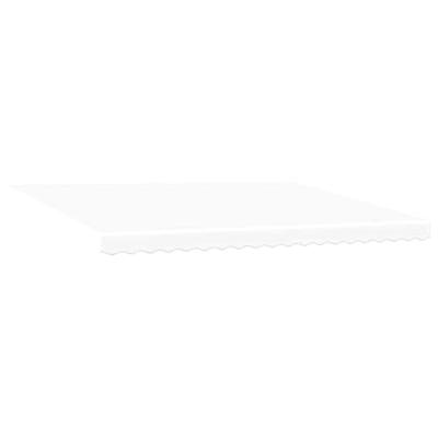 VidaXL Vervangingsdoek voor zonnescherm wit 430 x 295 cm polyester