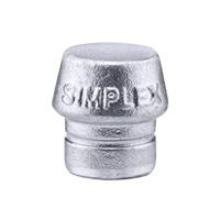 Halder Kunststofhamerkop | hoofd-d. 30 mm | zacht metaal zilver hard | 1 stuk - 3209.030 3209.030 - thumbnail