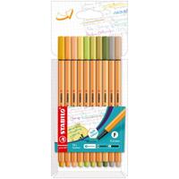 Stabilo point 88 fineliners, 10st. - thumbnail