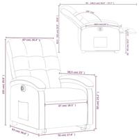 Sta-op-stoel elektrisch verstelbaar stof bruin - thumbnail