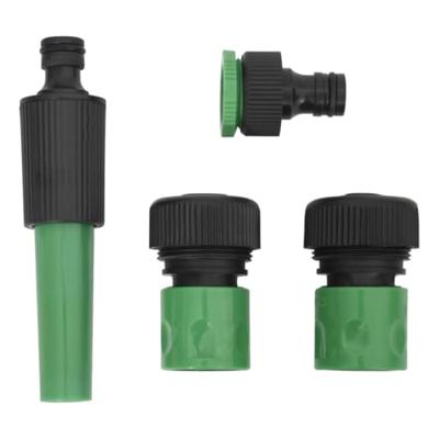 VidaXL Tuinslang met koppelingsset 0,5&apos;&apos; 50 m pvc groen