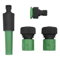 VidaXL Tuinslang met koppelingsset 0,5&apos;&apos; 50 m pvc groen - thumbnail