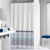 Sealskin douchegordijn marrakech 180 cm blauw 235281324 - thumbnail