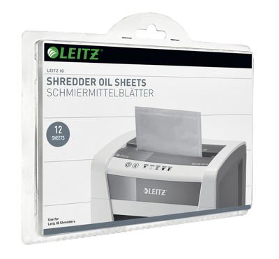 Leitz IQ Oil Sheets Oliepapier voor papierversnipperaar 12 vellen Leitz IQ Oil Sheets Oliepapier voor papierversnipperaar 12 vellen