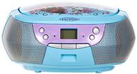 ekids FR-430 Disney Frozen CD-speler met microfoon voor kinderen draagbaar Anna en Elsa blauw - thumbnail