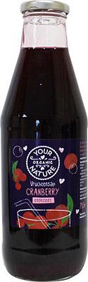 Your Organic Nature Vruchtensap cranberry ongezoet bio 750 Milliliter Your Organic Nature Vruchtensap cranberry ongezoet bio 750 Milliliter