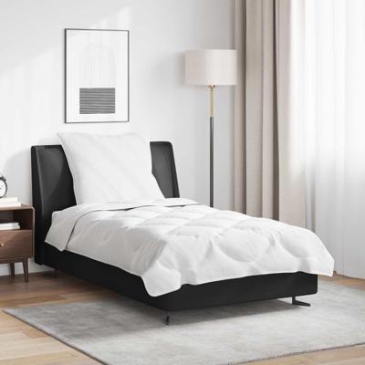 Dekbed Set met kussen 2 pcs Wit Microfibre