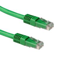 ACT Groene 5 meter LSZH U/UTP CAT6A patchkabel met RJ45 connectoren - thumbnail