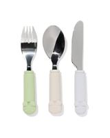 HEMA Kinderbestek siliconen monster groen 3-delig (groen) - thumbnail