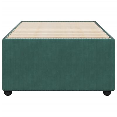 Bedframe zonder matras 90x190 cm fluweel donkergroen
