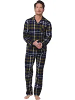 Heren doorknooppyjama flanel Pastunette - thumbnail