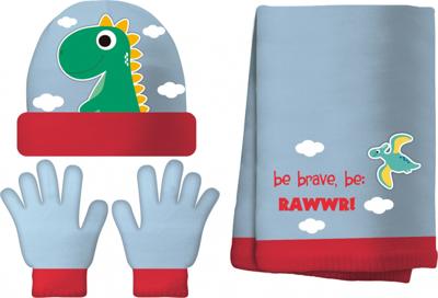 Zaska winterset jongens katoen blauw 4-delig one-size