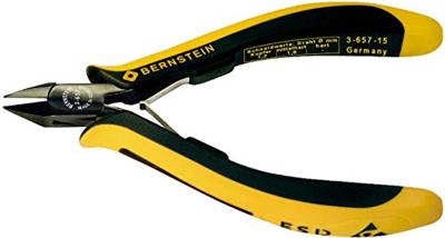 Bernstein Tools for Electronics EUROline-Conductive 3-657-15 ESD Zijkniptang Met facet 125 mm