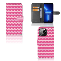 iPhone 13 Pro | Telefoon Hoesje | Waves Pink - thumbnail