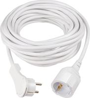 AS Schwabe 51021 Stroom Verlengkabel Wit 10 m H05VV-F 3G 1,5 mm² - thumbnail