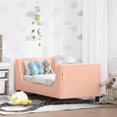 Peuterbedframe met hoofdbord Roze 70 x 140 cm Schapenstof