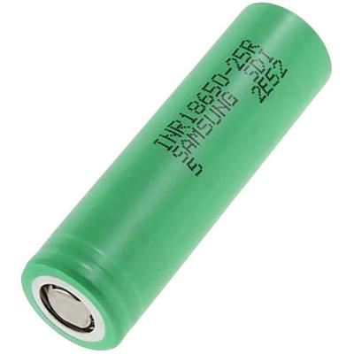 Samsung NR18650-25R Speciale oplaadbare batterij 18650 Geschikt voor hoge stroomsterktes, Geschikt voor hoge temperaturen, Flat-top Li-ion 3.6 V 2500 mAh 1