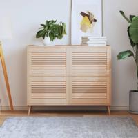 Louvredeuren 4 st 39,5x59,4 cm massief grenenhout - thumbnail