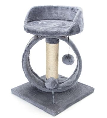 Nobleza Krabpaaltje met krabplank, ligplek en speeltjes - Grijs - 48 cm