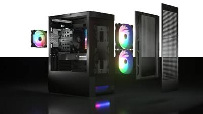 ATX Semi-toren doos Cougar Duoface Zwart