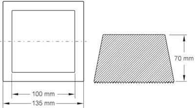 KS Tools 160.0605 Rubberen mat (l x b x h) 135 x 100 x 70 mm