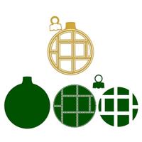 Vaessen Creative • snijmallen kerstbal 12st. - thumbnail